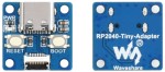 Миниатюрная плата разработчика Waveshare RP2040-Tiny с платой-адаптером