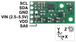 Модуль Pololu AltIMU-10 v5 гироскоп, акселерометр, компас и барометр (LSM6DS33, LIS3MDL, LPS25H)