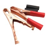 Зажим крокодил аккумуляторный 50A (100мм, красный)