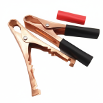 Зажим крокодил аккумуляторный 50A (100мм, черный)