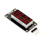 LED-індикатор 4-розрядний 0.36" на TM1637 червоний