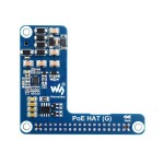 Адаптер PoE HAT (G) для Raspberry Pi 5 / CM 5, 5В 5А підтримка 802.3af/at з неізольованим перетворювачем живлення
