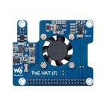 Адаптер PoE HAT (F) для Raspberry Pi 5 / CM 5, 5В 4.5А / 12В 2А поддержка 802.3af/at с изолированным преобразователем питания