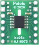 Гальванічний цифровий ізолятор Pololu ISO6541, 4 канали, 3/1 (HIGH за замовчуванням)