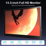 13.3" Портативний дисплей CrowVi VF133T IPS HD 1920x1080
