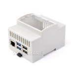 Waveshare ABS корпус для Raspberry Pi 5 для встановлення на DIN рейку