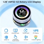 1.28" круглый сенсорный дисплей CrowPanel 240*240 IPS с ESP32-S3 и поворотной ручкой от Elecrow