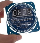 LED-годинник на DS1302 з аналогової стрілкою і датчиком температури DS18B20