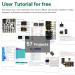 Keyestudio Micro Bit 45 в 1 Sensor Starter Kit з контролером Microbit (57 проєктів)