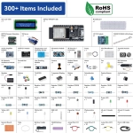 Стартовій набор ESP32 Ultimate Starter Kit с аккумулятором и контроллером ESP32-WROOM-32E от SunFounder