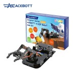 Комплект програмованого робота-маніпулятора ACEBOTT QD022 з платою контролера ESP32. Підтримує програмування на Arduino, ACECode та Python