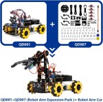 Пакет розширення QD007 Robot Arm для робота-автомобіля ACEBOTT QD001 ESP32 4WD WiFi