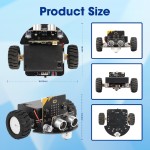 Набір STEM для створення роботизованої машини ACEBOTT QD024 Micro:bit. Підтримує програмування MakeCode.