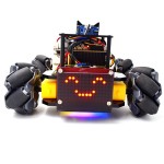 Робоплатформа Adeept 4WD Mecanum Wheel Smart Car Kit для Raspberry Pi 5/4/3 (Без плати) відстеження лінії, трасування світла, обхід перешкод, OpenCV