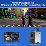 Корпус SunFounder Pironman 5-Mini NVMe M.2 SSD PCIe Mini PC Case для Raspberry Pi 5