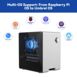 Корпус SunFounder Pironman 5-Mini NVMe M.2 SSD PCIe Mini PC Case для Raspberry Pi 5