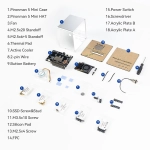 Корпус SunFounder Pironman 5-Mini NVMe M.2 SSD PCIe Mini PC Case для Raspberry Pi 5