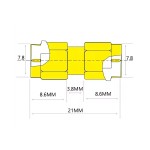 ВЧ-перехідник SMA тато на SMA тато