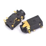 Гнездо 3-контактное 3.5мм SMD c переключателем 1шт