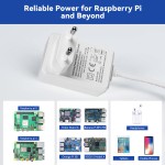 Блок питания SunFounder Type-C 5.1В 5А 27Вт с функцией Power Delivery (EU)