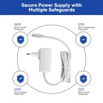 Блок питания SunFounder Type-C 5.1В 5А 27Вт с функцией Power Delivery (EU)