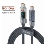 USB-кабель Toocki 100W Type-C з індикацією потужності 2м