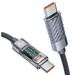 USB-кабель Toocki 100W Type-C з індикацією потужності 2м