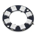 Кільце з 8 адресних RGB-світлодіодів WS2812B 8 біт (8 LED, 5050)