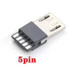Разъем micro-USB сборный под пайку (5-pin) 1шт