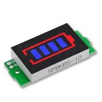 Модуль індикації рівня заряду акумуляторів Li-Ion (1S-8S) синій