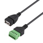 Перехідник роз'єм USB (F) на 5-ти контактну клему