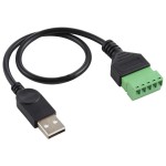 Перехідник штекер USB (M) на 5-ти контактну клему