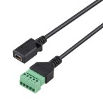 Перехідник роз'єм mini-USB (F) на 5-ти контактну клему