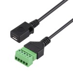 Перехідник роз'єм micro-USB (F) на 5-ти контактну клему