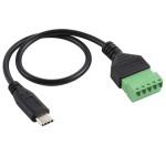 Перехідник штекер USB Type-C (M) на 5-ти контактну клему