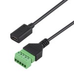 Перехідник роз'єм USB Type-C (F) на 5-ти контактну клему