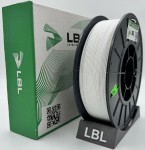 PLA пластик 1.75мм 0.8кг 260м Белый Флок