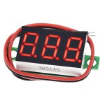 Мініатюрний цифровий вимірювач постійної напруги 2.5-30В (червоний)
