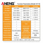 Компактний цифровий смарт мультиметр ANENG M119