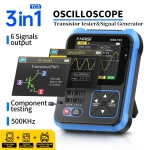 FNIRSI DSO-TC3 — портативный цифровой осциллограф 3 в 1, генератор сигналов и тестер электронных компонентов
