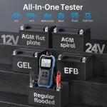 Многофункциональный автомобильный тестер аккумуляторов FNIRSI® BTM-24 2000A CCA 12В/24В