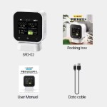 Анализатор качества воздуха FNIRSI® SFD-02 4-в-1 с сенсорным экраном, детектор формальдегида, тестер температуры