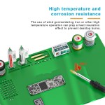 Коврик монтажный силиконовый термостойкий BAKU BA-689, 332x202мм, 500°C