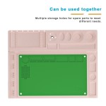 Коврик монтажный силиконовый термостойкий BAKU BA-689, 332x202мм, 500°C