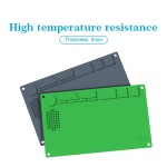 Коврик монтажный силиконовый термостойкий BAKU BA-689, 332x202мм, 500°C