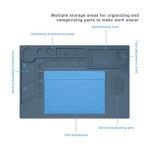 Коврик монтажный силиконовый термостойкий BAKU BA-695, 450x300 мм, 500°C