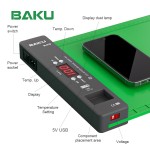 Коврик монтажный силиконовый термостойкий BAKU BK-940, 435x250 мм, 500°C