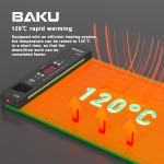 Коврик монтажный силиконовый термостойкий BAKU BK-940, 435x250 мм, 500°C