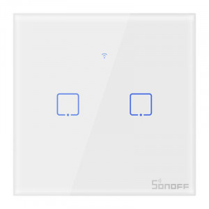 Двойной WiFi+Rf выключатель SONOFF T1EU2C