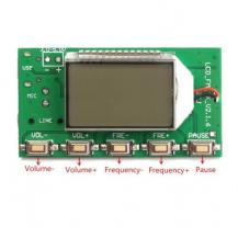 Миниатюрный FM передатчик с LCD дисплеем и микрофоном